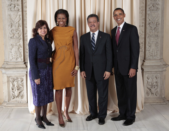 President Leonel Fernandez and the Obamas